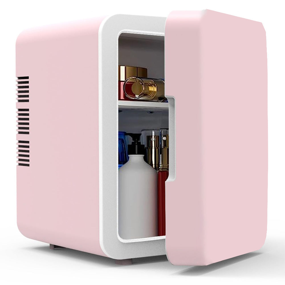6L USB Mini Fridge Portable Can Cooler for Car - Pink
