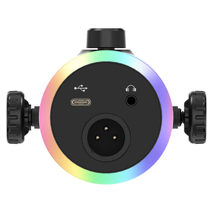 RGB Dynamic Gaming Microphone XLR/USB Interface for PC Streaming Podcast Recording Style 1