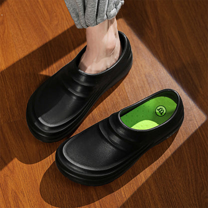 Chef Shoes Non Slip Kitchen Work Clogs Wear Resistant Chef Clogs Black