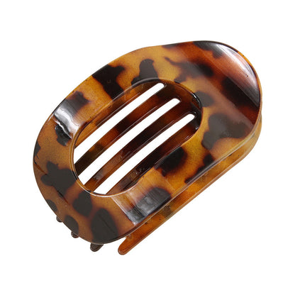 4-Piece Flat Hair Claw Clips Set for Women Strong Hold Hair Styling Accessories Oval Glossy Duckbill Clip
