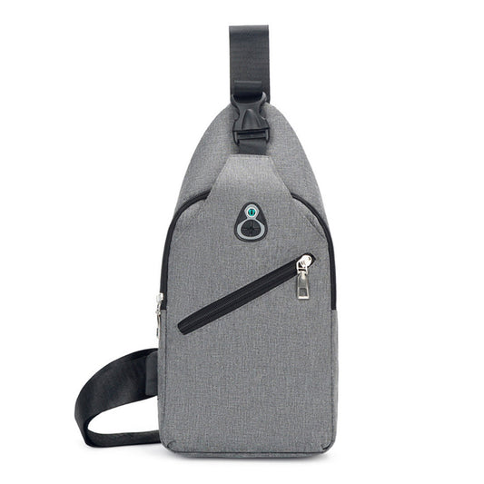 Crossbody Bag Casual Sling Bag Multi-Pocket Chest Bag Grey