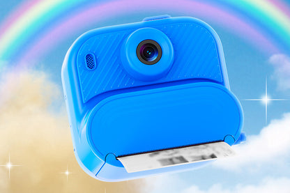 boy and girls DIY Instant Print Camera with 48MP Photo Printer-Blue