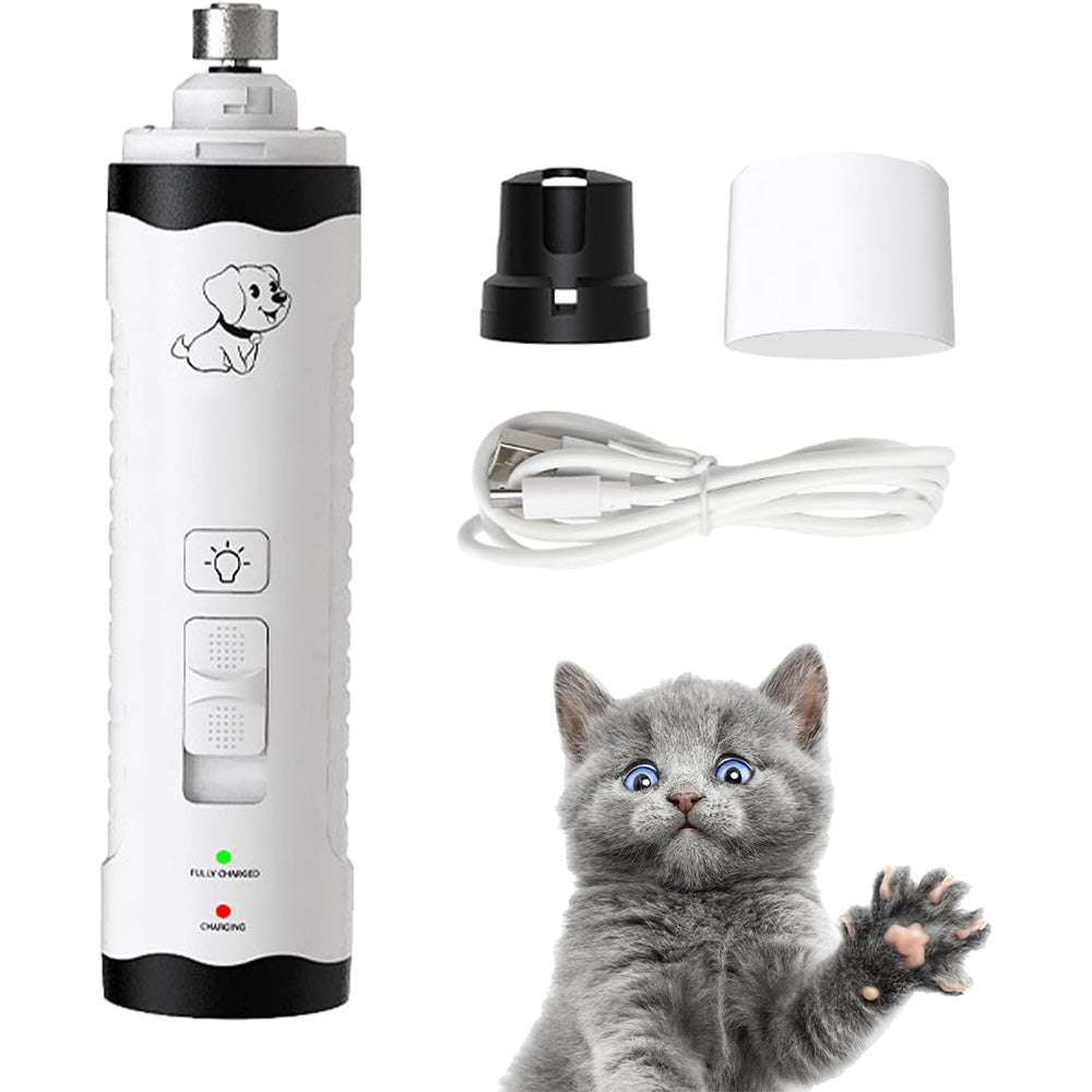 Electric Dog Nail Grinder ââ‚?M3 Rechargeable Pet Nail Trimmer Grooming Tool