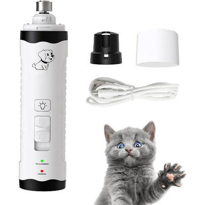Electric Dog Nail Grinder ââ‚?M3 Rechargeable Pet Nail Trimmer Grooming Tool