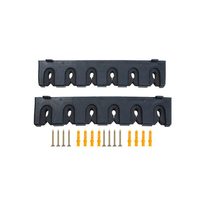 Wall Mounted 6-Rod Storage Rack Fishing Pole Display Holder Horizontal Style