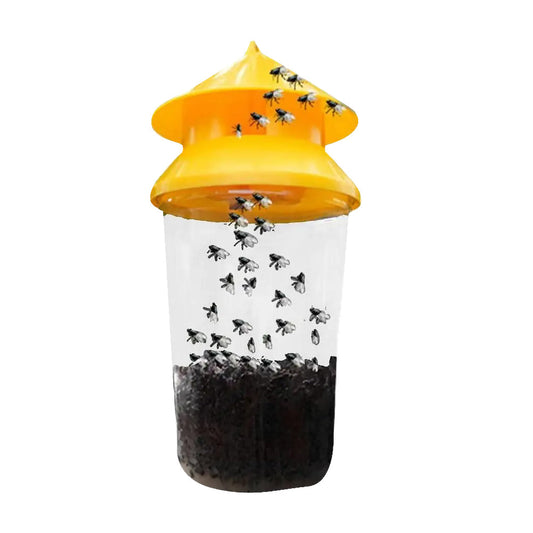 Reusable Fruit Fly Trap Catcher Non Toxic Fruit Fly Trap for Outdoor Camping Yard