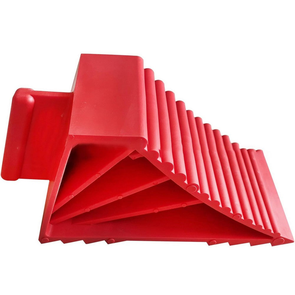 2Pcs RV Wheel Chocks Non-Slip Base Wheel Stoppers for Cars Camper RV Trailer