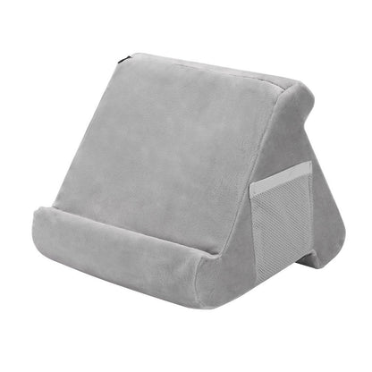 Reading Pillow 3-Angle Multi-Position Lap Cushion for Bed Sofa Travel-Grey