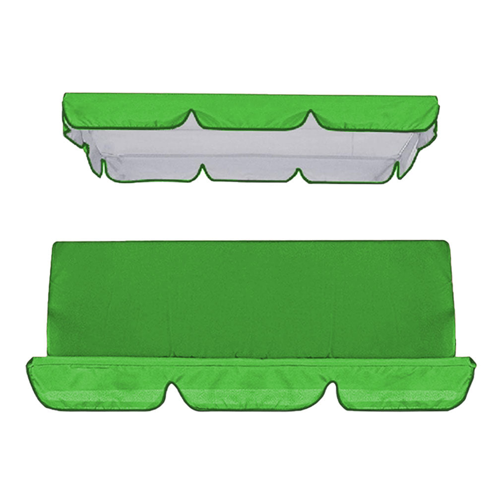 Replacement Swing Chair Cover Set Swing Canopy Seat Sun Shade Cover Green