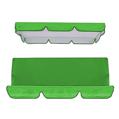 Replacement Swing Chair Cover Set Swing Canopy Seat Sun Shade Cover Green