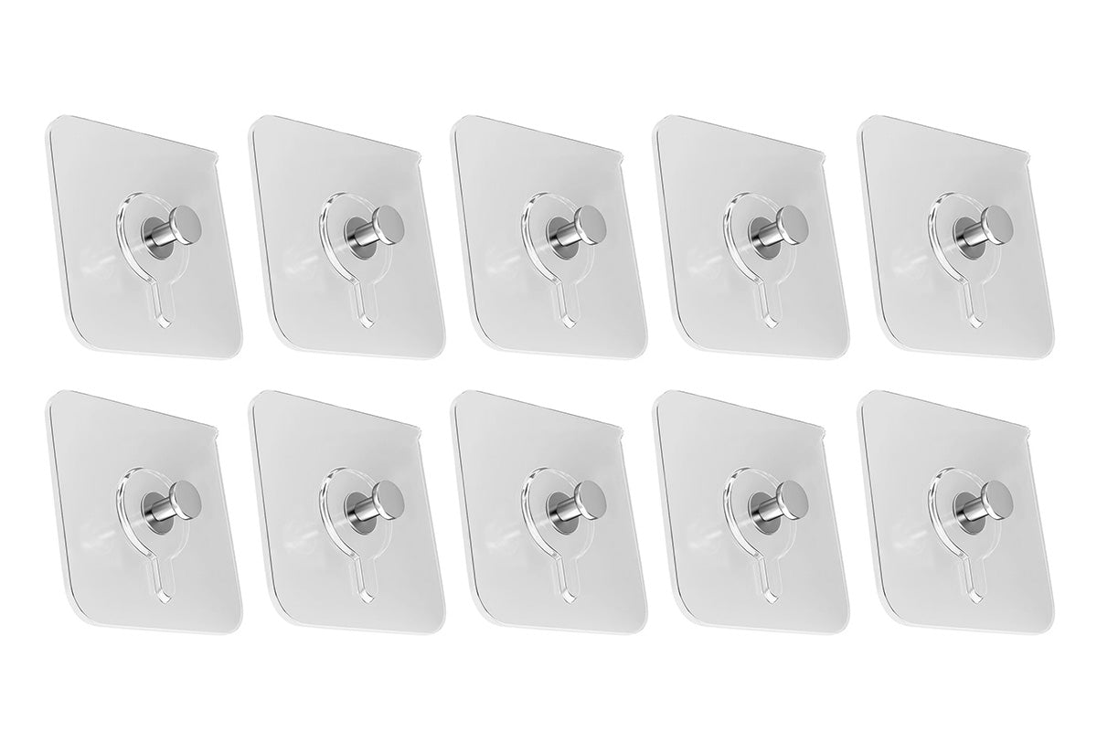 10 Piece Invisible Picture Hooks No-Drill Hangers