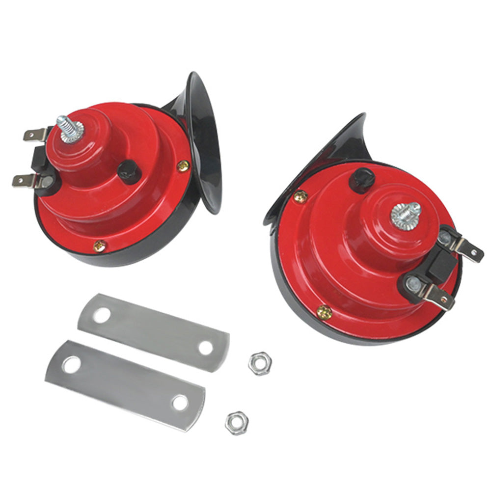 2Pcs Loud Snail Horn for Motorcycle Car Truck SUV Boat-12V