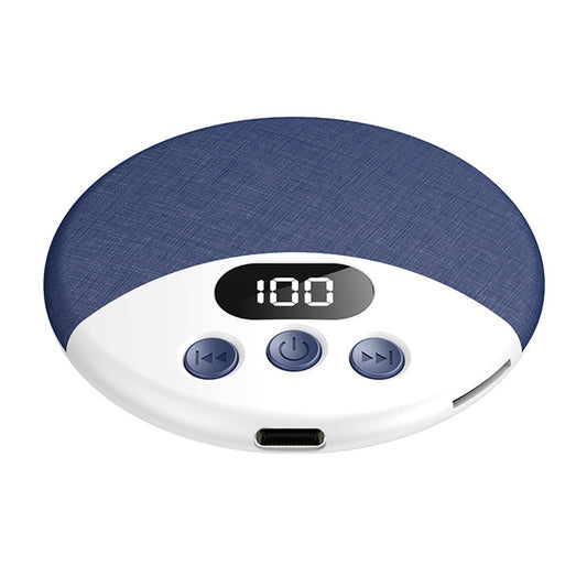 Under Pillow Bluetooth Sleep Speaker Wireless Bone Conduction Pillow Speaker-Blue
