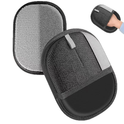 2Pcs Pet Hair Remover Gloves Cats Dogs Hair Remover for Laundry Couch Furniture Carpet-Black