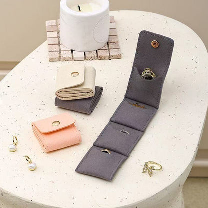 3-Pack Mini Travel Jewelry Organizer Pouch with Buckle