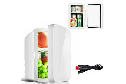 2 in 1 8L Mini Fridge Portable Freezer Drinks Beer Cooler Warmer Bar Freezer Ice Cosmetics Home Refrigerator