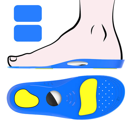 Shockproof CuttableInsole with Hidden Pocket for AirTag