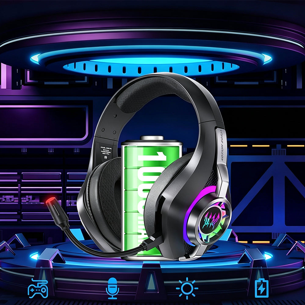 2.4GHz Wireless Gaming Headset with Noise Canceling Mic - Black