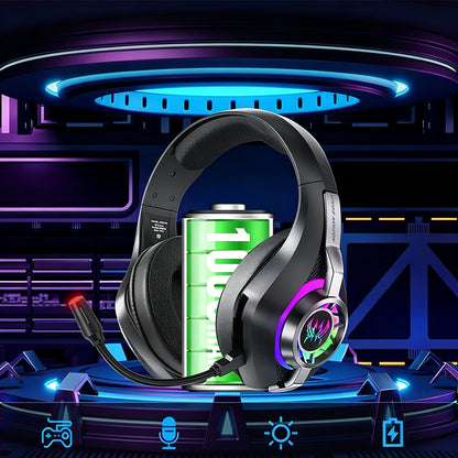 2.4GHz Wireless Gaming Headset with Noise Canceling Mic - Black
