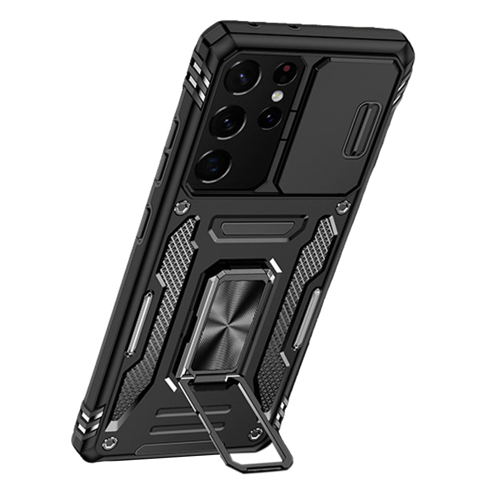 Ring Stand Phone Case for Samsung Galaxy A57 - Black