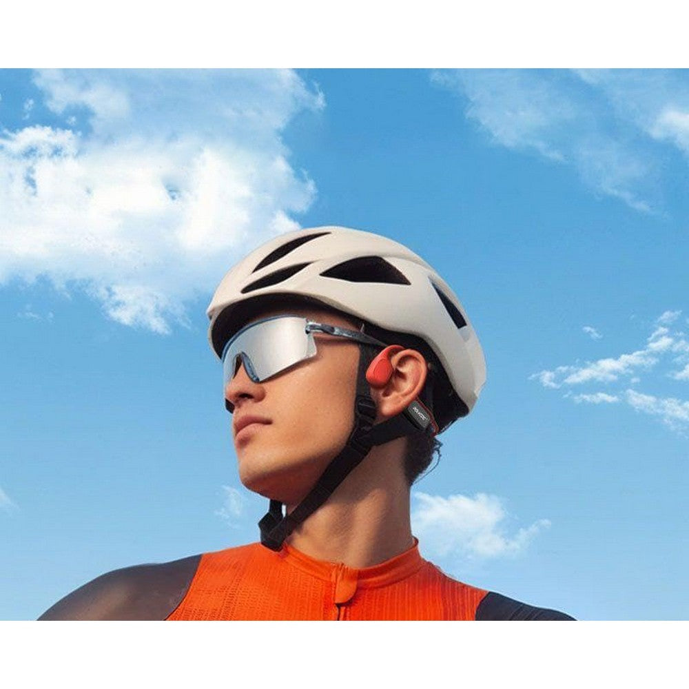 Wireless Bone Conduction Headphones Swimming Sports Bluetooth Headset-Red