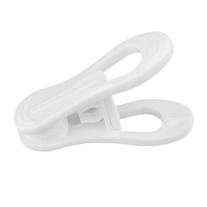30 Pack Anti Slip Clips for Garments Socks Snacks Hanger Clips - White