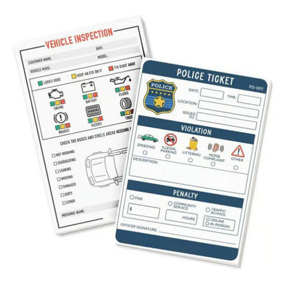 8 Theme Pretend Play Notepads Imaginative Play Notebooks
