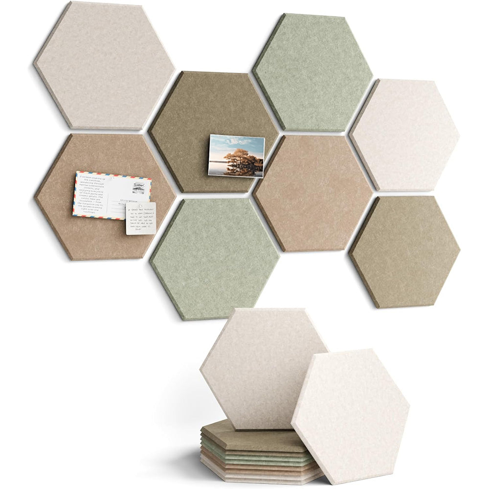 88Pcs Set Hexagon Felt Bulletin Board Wall Panels