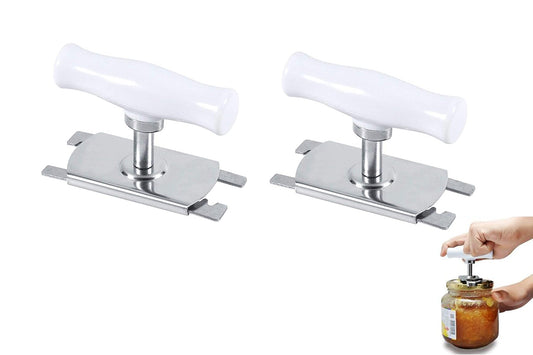 2Pcs Adjustable Multifunction Stainless Steel Easy Jar Opener For Seniors With arthritis
