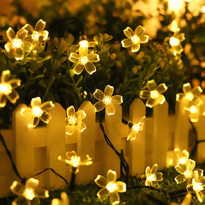 Outdoor Solar Flower String Lights Fairy Garden Lights for Christmas Decor Style 2
