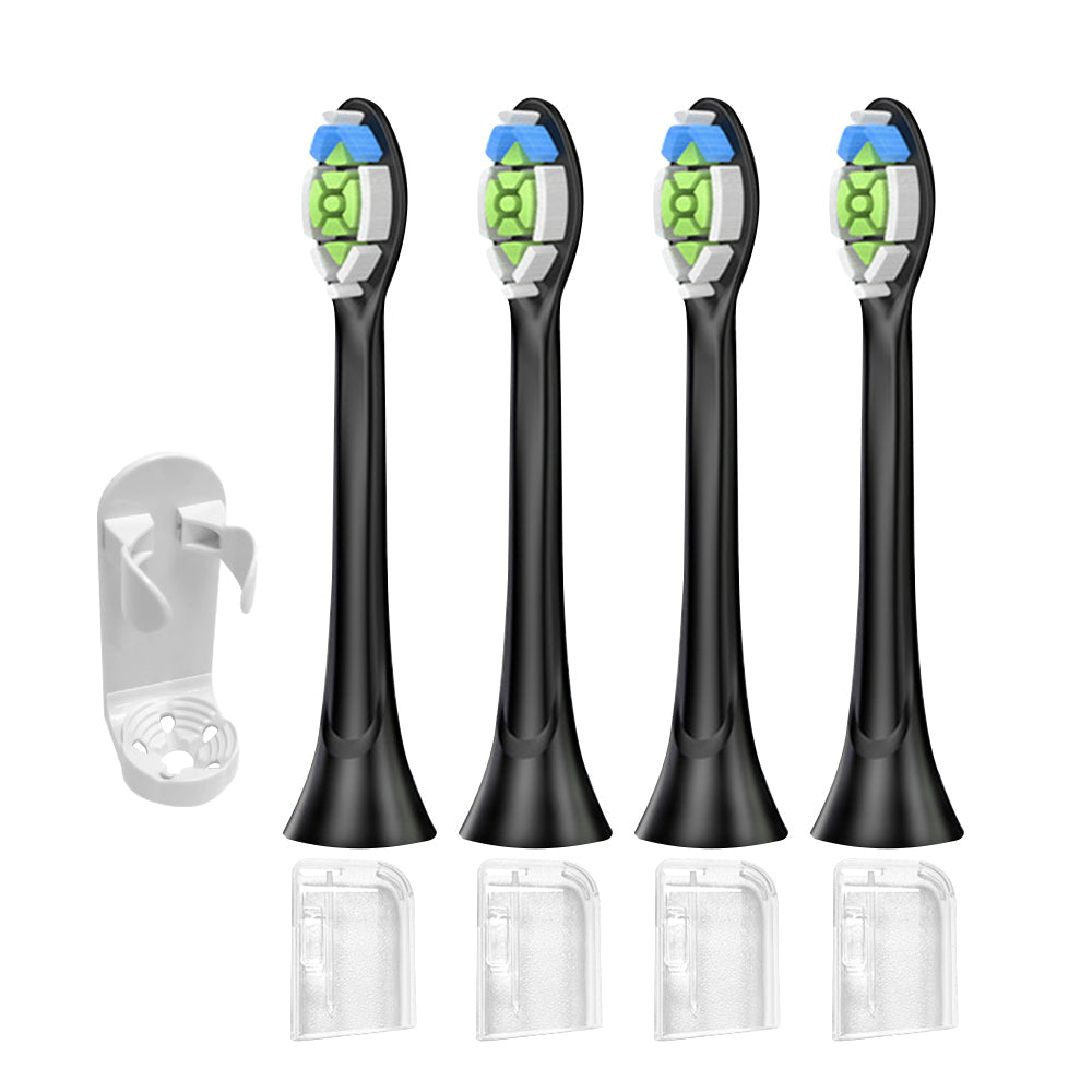 8Pcs Replacement Electric Toothbrush Heads Compatible with Philips Black