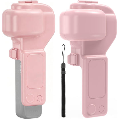 Protective Case for DJI Pocket 4 Pro with Lanyard - Pink