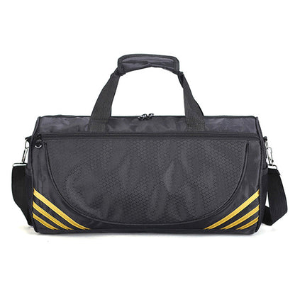 Gym Duffle Bag Travel Duffel Bag Outdoor Shoulder Sports Bag Black and Yellow