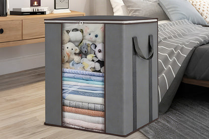 120L Foldable Blanket Moving Storage Bag - Grey