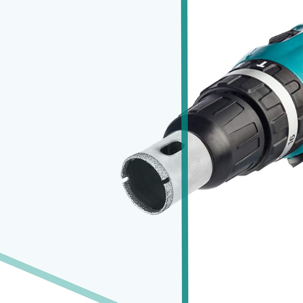 15 PCS Drill Bit Set for Glass Tile  Precision Hole Saws 0.6-0.05cm