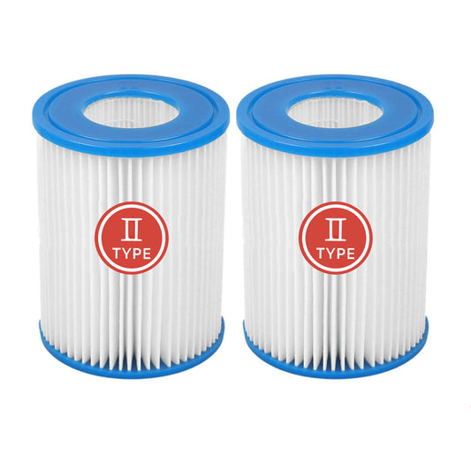 2Pcs For Bestway 58094 Type II Cartridge Filter Swimming Pool Pump 58383 58386