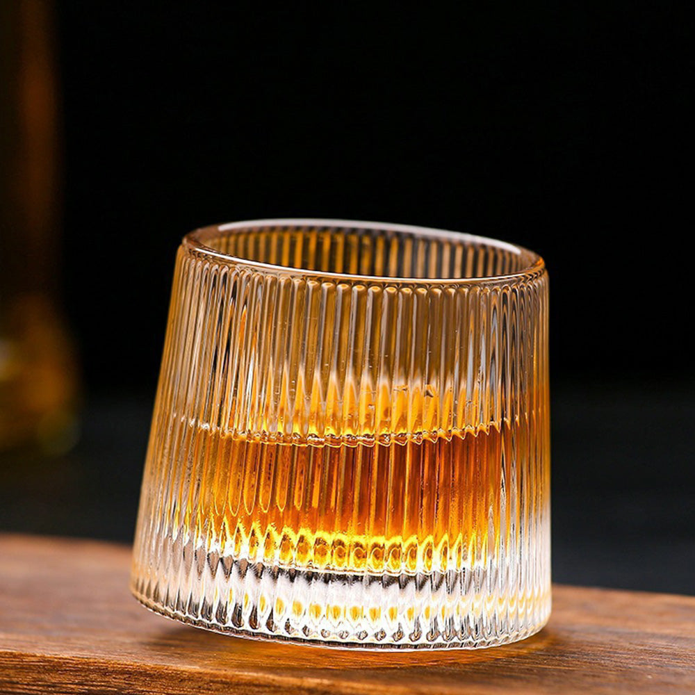 4PCS Rotating Whiskey Glass-Vertical