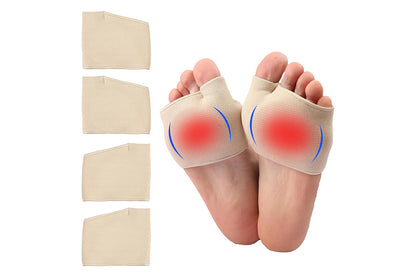 1?Pair?Forefoot?Cushion?Pads?Ball?of?Foot?Metatarsal?Sleeve?Toe?Gel?for?Pain?Relief?Sore