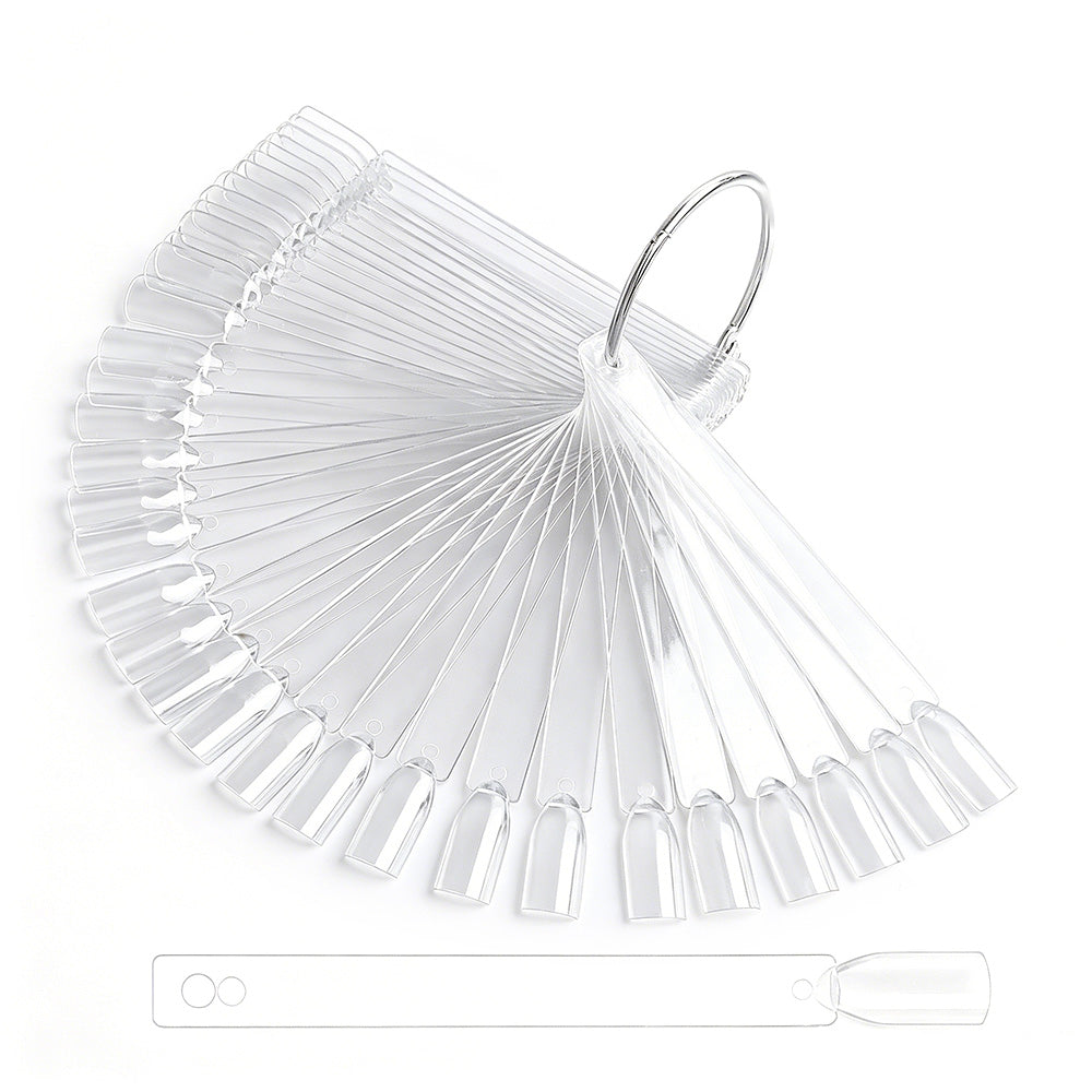 100 PCS Clear Nail Swatch Sticks -Square