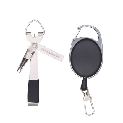 Fishing Knot Tying Tool Fast Line Clippers Tie Tippet Cutter Nipper-Silver