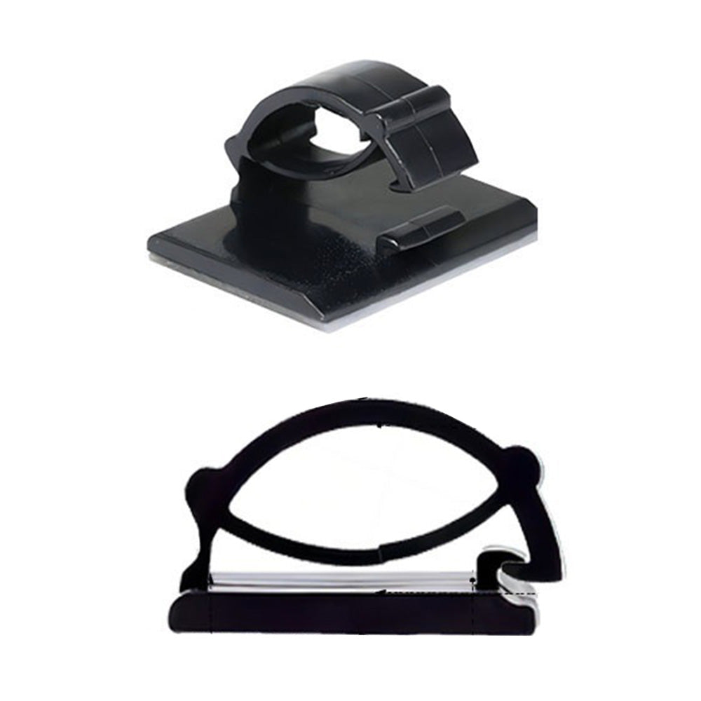 100 Pcs Self Adhesive Cable Clips Wire Management Holders Cable Tie Clips