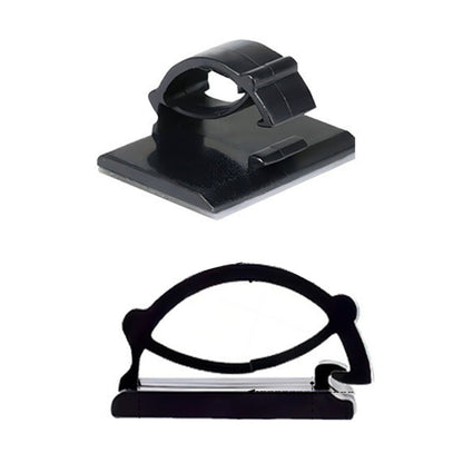 100 Pcs Self Adhesive Cable Clips Wire Management Holders Cable Tie Clips