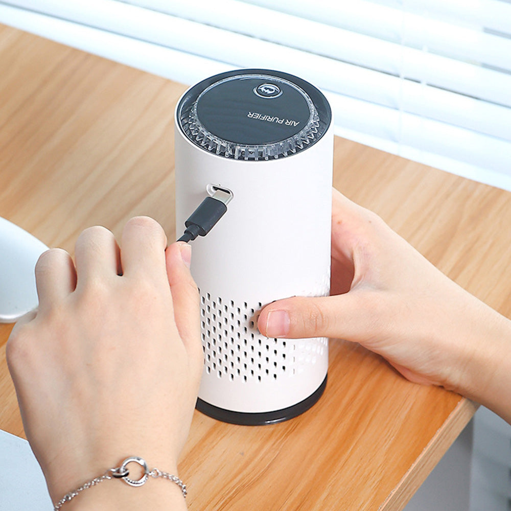 USB Air Purifier and Freshener ¨C With Colorful Lights for Car Pet Bedroom and Office