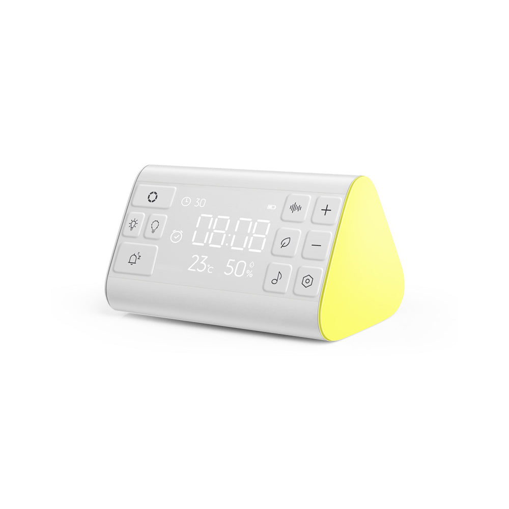 Sound Machine with 35 Soothing Sounds 7 Colors Night Light White Noise Machine with Time Temperature and Humidity Display