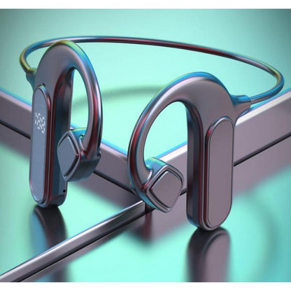 Bone Conduction Headphones Wireless Bluetooth Earphones Stereo Earbuds Outdoors Sports Waterproof Digital Heaadset With Mic