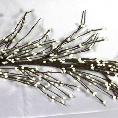 100 PCS Realistic Artificial Willow Stems -White