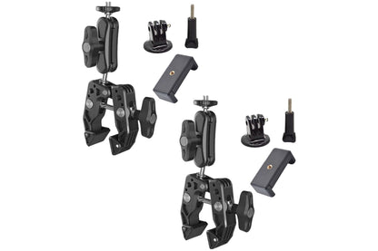 2Pcs Super Clamp Camera Clamp Mount Monitor With Action Camera Adapter Phone Clamp Mount