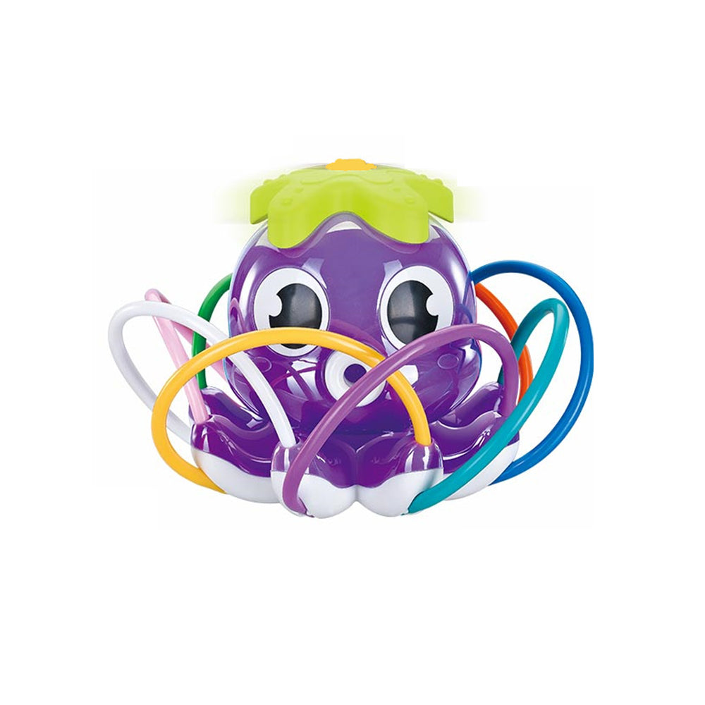 Outdoor Water Spray Sprinkler Funny Octopus Sprinkler Toys for Kids and Toddlers Purple