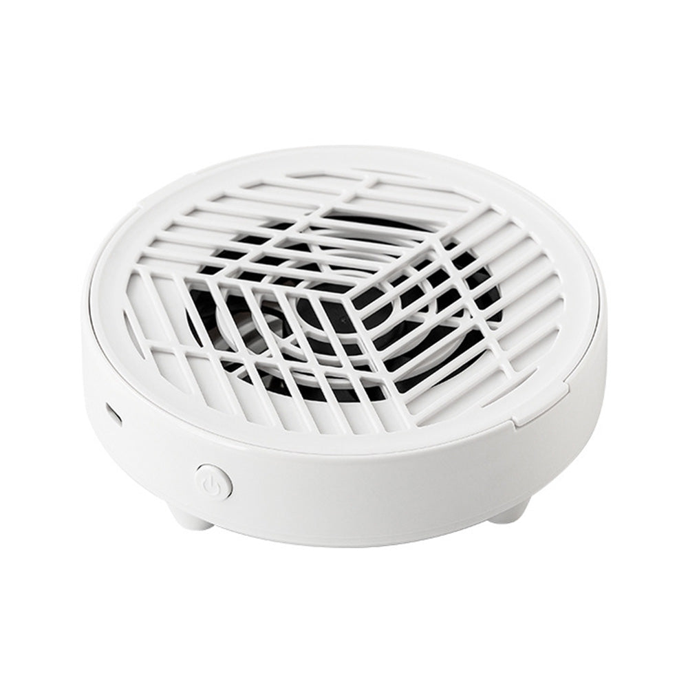 Mini Nail Dust Collector Lightweight Electric Manicure Vacuum for Home DIY and Salon Use-White
