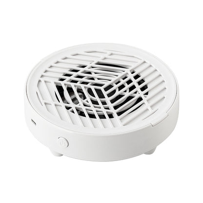 Mini Nail Dust Collector Lightweight Electric Manicure Vacuum for Home DIY and Salon Use-White